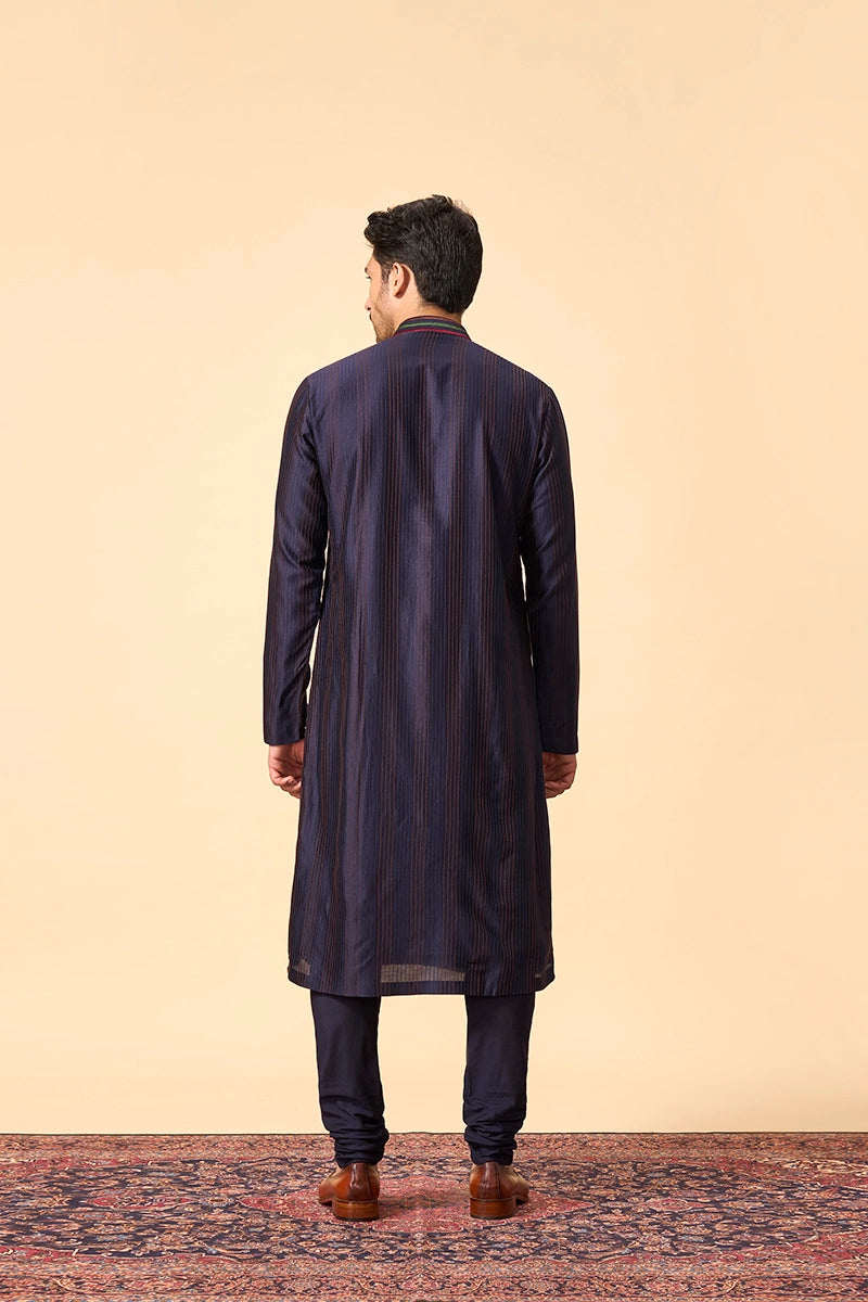 Handcrafted Mirror Embellished Chanderi Kurta