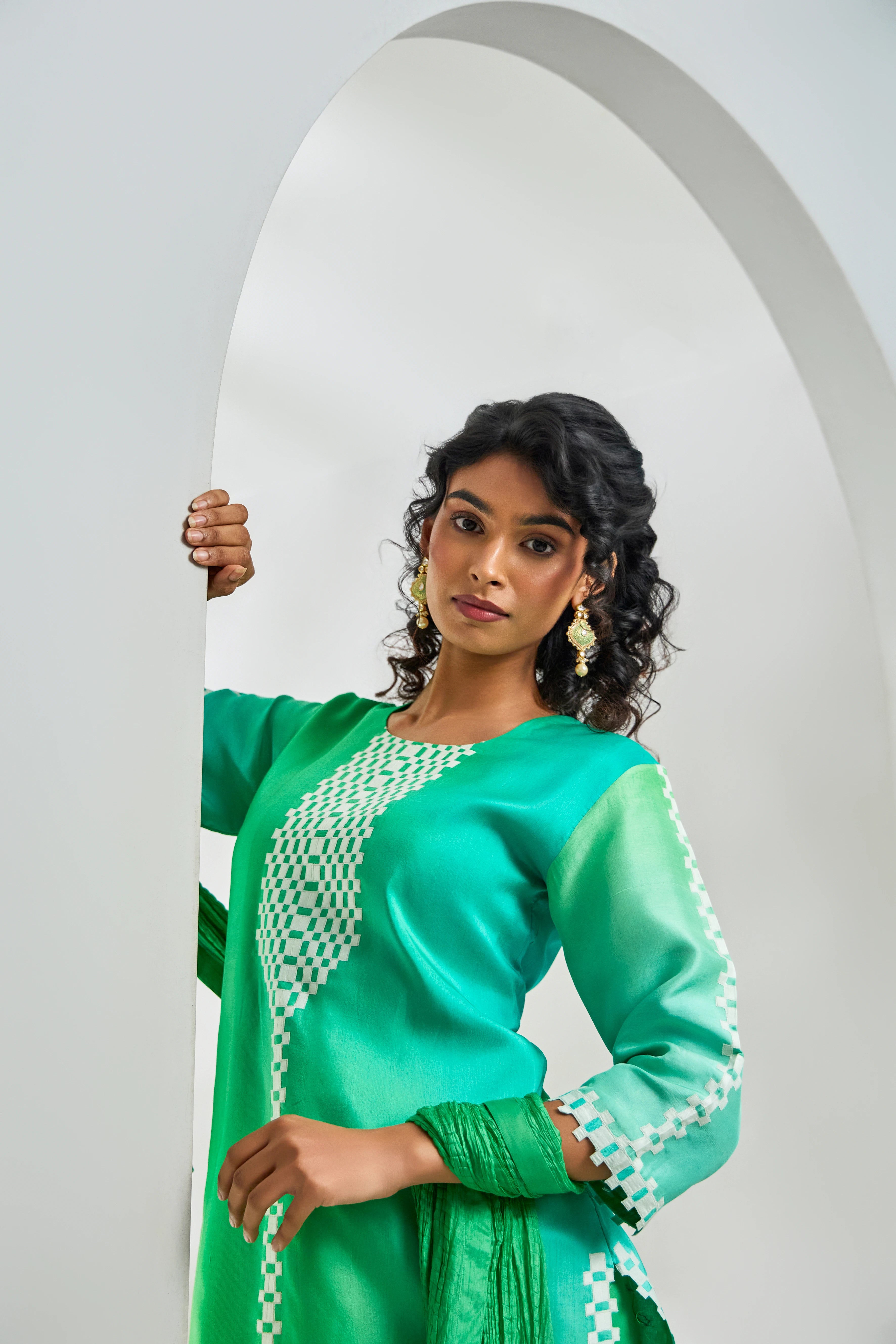 Lime Bliss Kurta-set