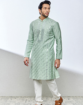 kurta and mundu for engagement